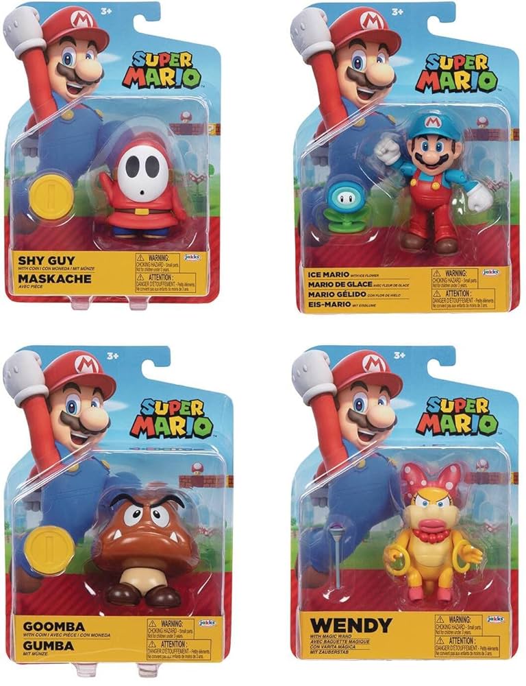 マリオ様　XS Super Mario 5 Inch Action Figure Deluxe Series - Mario